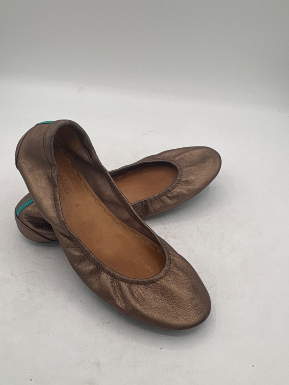 Tieks by Gavrieli Metallic Bronze Ballet Flats Women's US Size 9 Retails $225